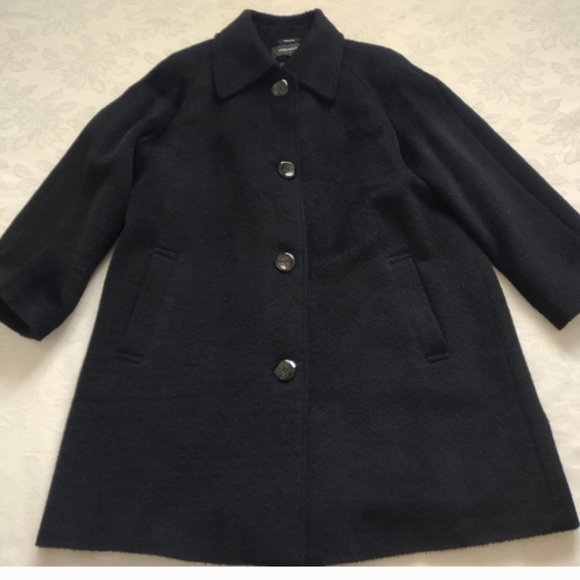 Jones New York Jackets & Blazers - Alpaca wool black coat